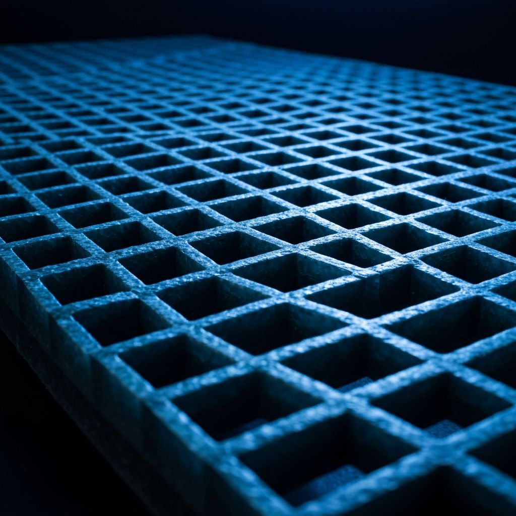 Rejillas industriales PRFV en planta